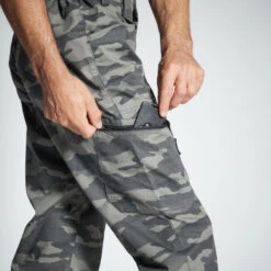 PANTALON LEGER 100 CAMO HALFTONE GRIS -Équipement De Chasse pantalon leger 100 camo halftone gris 3