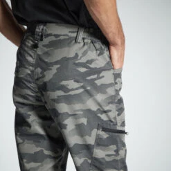 PANTALON LEGER 100 CAMO HALFTONE GRIS -Équipement De Chasse pantalon leger 100 camo halftone gris 4