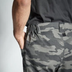 PANTALON LEGER 100 CAMO HALFTONE GRIS -Équipement De Chasse pantalon leger 100 camo halftone gris 5