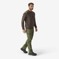 Pantalon Regular Homme - Steppe 100 Vert -Équipement De Chasse pantalon regular homme steppe 100 vert 1