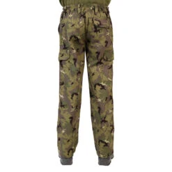 Pantalon Résistant Junior -100 Camouflage Island Vert -Équipement De Chasse pantalon resistant junior 100 camouflage island vert 2