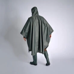 PONCHO LONG IMPERMEABLE 500 VERT -Équipement De Chasse poncho long impermeable 500 vert 1