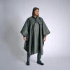 PONCHO LONG IMPERMEABLE 500 VERT -Équipement De Chasse poncho long impermeable 500 vert