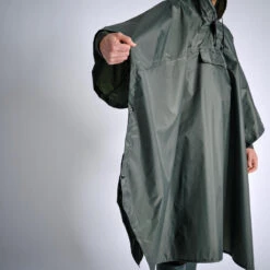 PONCHO LONG IMPERMEABLE 500 VERT -Équipement De Chasse poncho long impermeable 500 vert 3