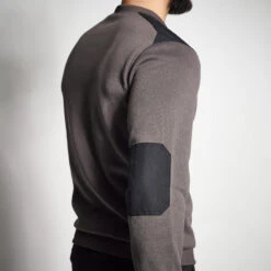 PULL 500 GRIS -Équipement De Chasse pull 500 gris 4