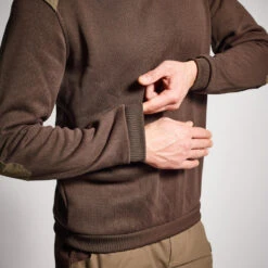PULL 500 MARRON -Équipement De Chasse pull 500 marron 3