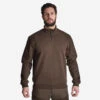 PULL RENFORT 500 MARRON -Équipement De Chasse pull renfort 500 marron