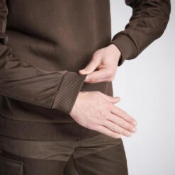 PULL RENFORT 500 MARRON -Équipement De Chasse pull renfort 500 marron 4