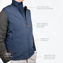 Set Gilet Softshell Chauffant Coupe Droite 5V -Équipement De Chasse set gilet softshell chauffant coupe droite 5v 3