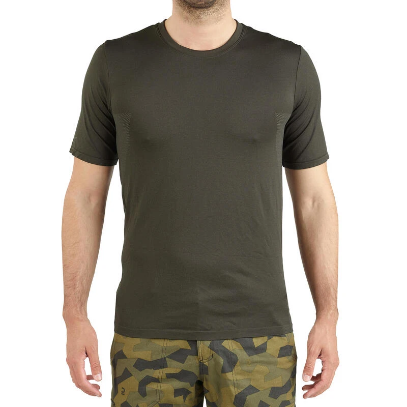 T-shirt Chasse Manches Courtes Léger Et Respirant Homme - 500 Vert 4 T-shirt Chasse Manches Courtes Léger Et Respirant Homme - 500 Vert – Image 2