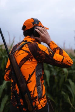 T-SHIRT CHASSE RESPIRANT MANCHES LONGUES CAMOUFLAGE FLUO 500 -Équipement De Chasse t shirt chasse respirant manches longues camouflage fluo 500 2