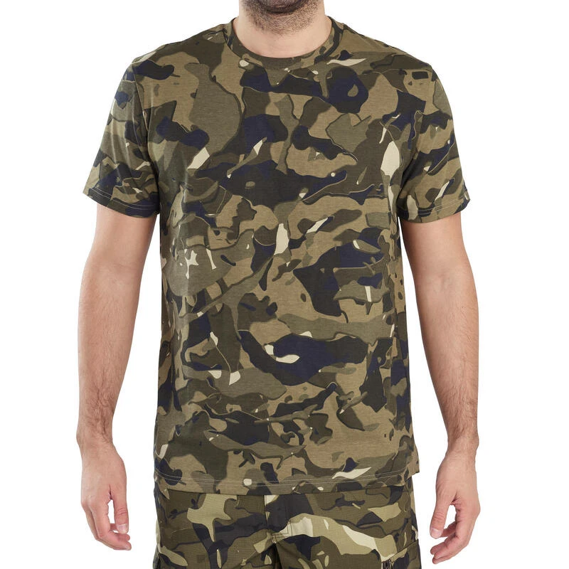 T-shirt Manches Courtes Chasse 100 Camouflage WL V1 Vert 4 T-shirt Manches Courtes Chasse 100 Camouflage WL V1 Vert – Image 2