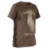 T-SHIRT Manches Courtes Chasse Coton Junior -100 LTD Cerf Marron -Équipement De Chasse t shirt manches courtes chasse coton junior 100 ltd cerf marron