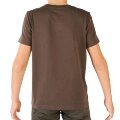 T-SHIRT Manches Courtes Chasse Coton Junior -100 LTD Cerf Marron -Équipement De Chasse t shirt manches courtes chasse coton junior 100 ltd cerf marron 2