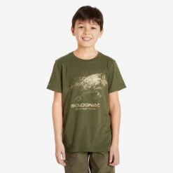 T-SHIRT Manches Courtes Junior 100 Sanglier Vert