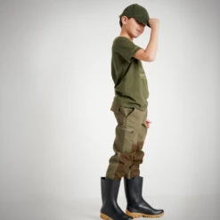 T-SHIRT Manches Courtes Junior 100 Sanglier Vert -Équipement De Chasse t shirt manches courtes junior 100 sanglier vert 5