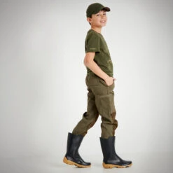 T-SHIRT Manches Courtes Junior 100 Sanglier Vert -Équipement De Chasse t shirt manches courtes junior 100 sanglier vert 6