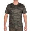 T-shirt Manches Courtes Respirant Chasse 100 Camouflage Kaki -Équipement De Chasse t shirt manches courtes respirant chasse 100 camouflage kaki