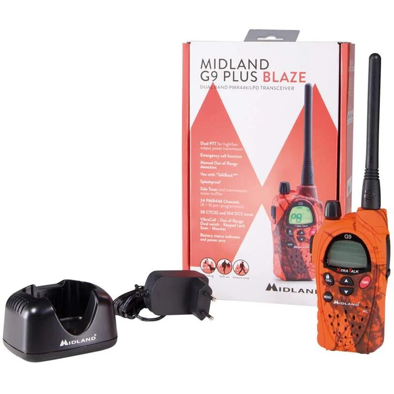 TALKIE WALKIE MIDLAND G9 BLAZE PRO + OREILLETTES 9 TALKIE WALKIE MIDLAND G9 BLAZE PRO + OREILLETTES – Image 7