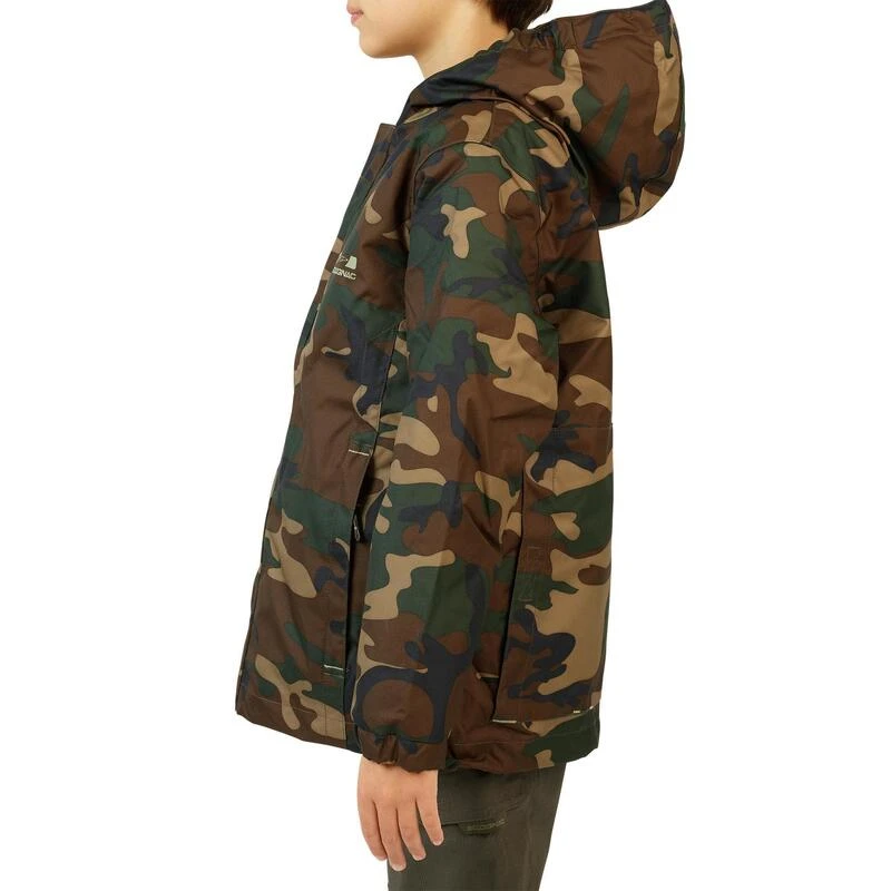 Veste Chasse Chaude 100 Junior Camouflage Vert 6 Veste Chasse Chaude 100 Junior Camouflage Vert – Image 4