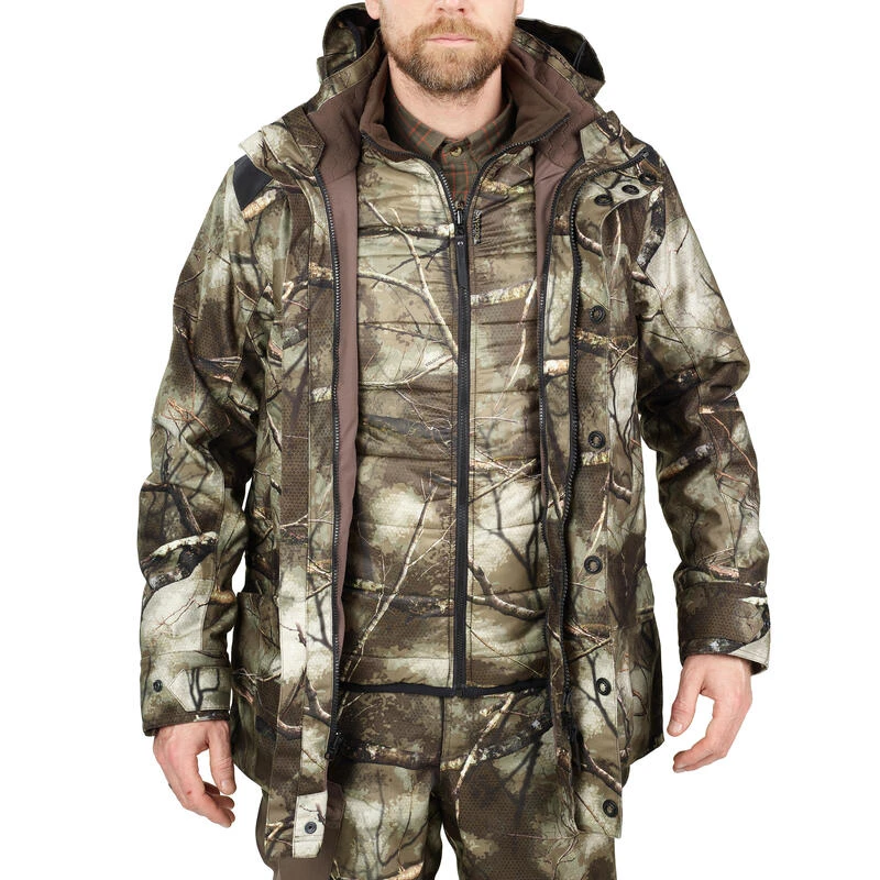 VESTE CHASSE CHAUDE ET IMPERMÉABLE 500 3 EN 1 TREEMETIC 4 VESTE CHASSE CHAUDE ET IMPERMÉABLE 500 3 EN 1 TREEMETIC – Image 2