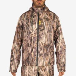 Veste Chasse Imperméable 100 Camouflage Marais 13 Veste Chasse Imperméable 100 Camouflage Marais -Équipement De Chasse veste chasse impermeable 100 camouflage marais 1