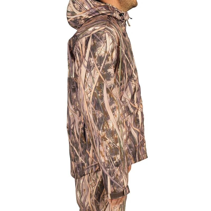 Veste Chasse Imperméable 100 Camouflage Marais 6 Veste Chasse Imperméable 100 Camouflage Marais – Image 4