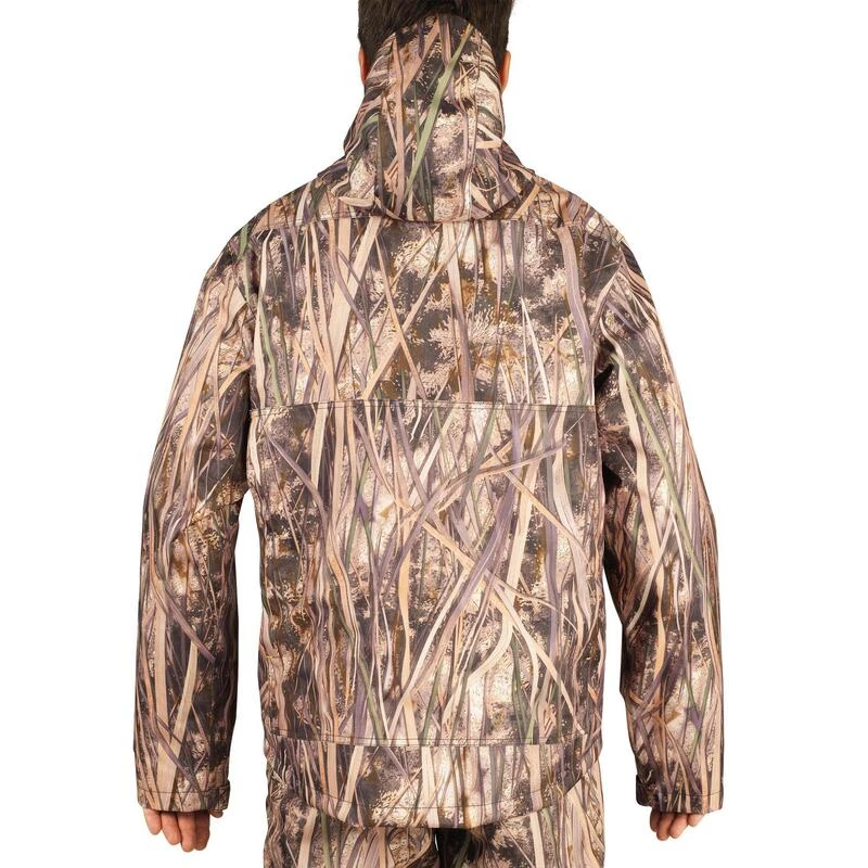 Veste Chasse Imperméable 100 Camouflage Marais 7 Veste Chasse Imperméable 100 Camouflage Marais – Image 5