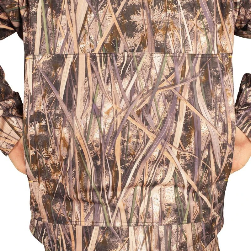 Veste Chasse Imperméable 100 Camouflage Marais 10 Veste Chasse Imperméable 100 Camouflage Marais – Image 8