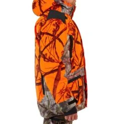 VESTE CHASSE POSTE IMPERMÉABLE CHAUDE 3 EN 1 CAMO FLUO 900 15 VESTE CHASSE POSTE IMPERMÉABLE CHAUDE 3 EN 1 CAMO FLUO 900 -Équipement De Chasse veste chasse poste impermeable chaude 3 en 1 camo fluo 900 3