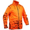 VESTE CHASSE RESISTANTE IMPERMEABLE ORANGE FLUO SUPERTRACK 100 -Équipement De Chasse veste chasse resistante impermeable orange fluo supertrack 100