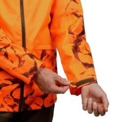 VESTE CHASSE RESISTANTE IMPERMEABLE ORANGE FLUO SUPERTRACK 100 19 VESTE CHASSE RESISTANTE IMPERMEABLE ORANGE FLUO SUPERTRACK 100 -Équipement De Chasse veste chasse resistante impermeable orange fluo supertrack 100 7