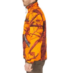 VESTE CHASSE REVERSIBLE SILENCIEUSE CAMOUFLAGE/CAMOUFLAGE FLUO 14 VESTE CHASSE REVERSIBLE SILENCIEUSE CAMOUFLAGE/CAMOUFLAGE FLUO -Équipement De Chasse veste chasse reversible silencieuse camouflagecamouflage fluo 2