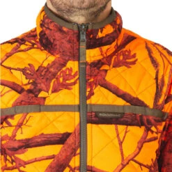 VESTE CHASSE REVERSIBLE SILENCIEUSE CAMOUFLAGE/CAMOUFLAGE FLUO 19 VESTE CHASSE REVERSIBLE SILENCIEUSE CAMOUFLAGE/CAMOUFLAGE FLUO -Équipement De Chasse veste chasse reversible silencieuse camouflagecamouflage fluo 7