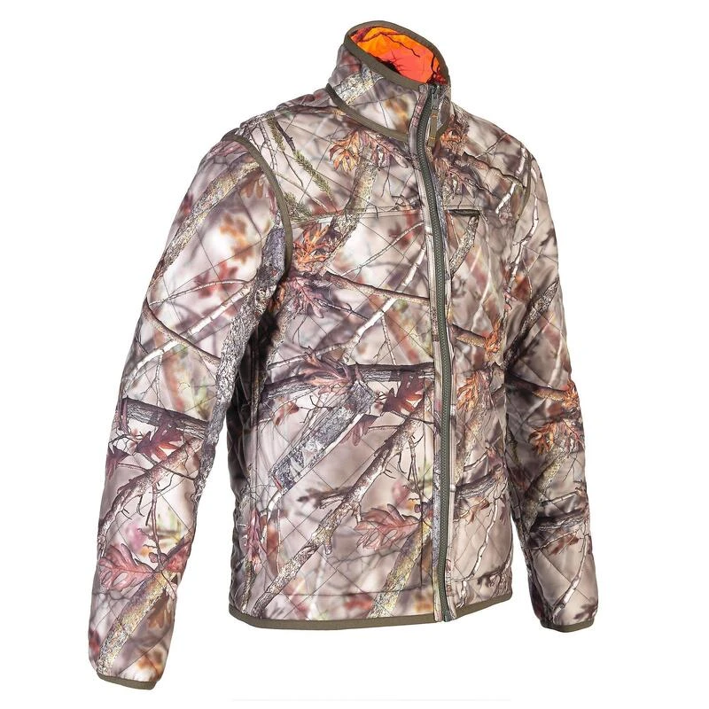 VESTE CHASSE REVERSIBLE SILENCIEUSE CAMOUFLAGE/CAMOUFLAGE FLUO 12 VESTE CHASSE REVERSIBLE SILENCIEUSE CAMOUFLAGE/CAMOUFLAGE FLUO – Image 10