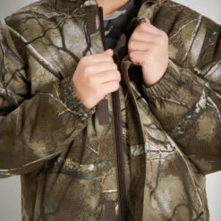 VESTE CHAUDE JUNIOR 100 CAMOUFLAGE TREEMETIC 15 VESTE CHAUDE JUNIOR 100 CAMOUFLAGE TREEMETIC -Équipement De Chasse veste chaude junior 100 camouflage treemetic 5