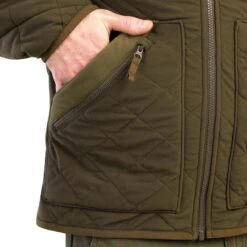 Veste Matelassée Silencieuse Marron 500 -Équipement De Chasse veste matelassee silencieuse marron 500 4