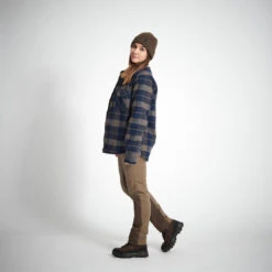 VESTE MOUTONNÉE TYPE SURCHEMISE 500 BLEU -Équipement De Chasse veste moutonnee type surchemise 500 bleu 3