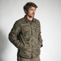 VESTE MOUTONNÉE TYPE SURCHEMISE 500 CAMO 17 VESTE MOUTONNÉE TYPE SURCHEMISE 500 CAMO -Équipement De Chasse veste moutonnee type surchemise 500 camo 5
