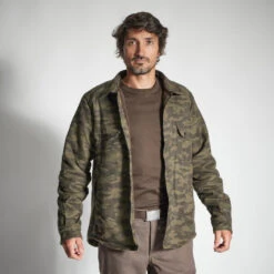 VESTE MOUTONNÉE TYPE SURCHEMISE 500 CAMO 19 VESTE MOUTONNÉE TYPE SURCHEMISE 500 CAMO -Équipement De Chasse veste moutonnee type surchemise 500 camo 7