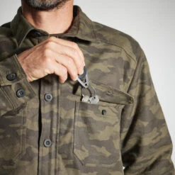 VESTE MOUTONNÉE TYPE SURCHEMISE 500 CAMO 20 VESTE MOUTONNÉE TYPE SURCHEMISE 500 CAMO -Équipement De Chasse veste moutonnee type surchemise 500 camo 8