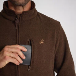 VESTE POLAIRE PRESLY VERNEY CARRON MARRON 13 VESTE POLAIRE PRESLY VERNEY CARRON MARRON -Équipement De Chasse veste polaire presly verney carron marron 4