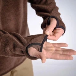 VESTE POLAIRE SOUS VÊTEMENT 500 MARRON -Équipement De Chasse veste polaire sous vetement 500 marron 4