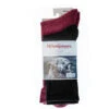 Woolpower 2-Pack: Chaussette De Doublure / Chaussette 400 - Noir / Rouge Rouille -Équipement De Chasse woolpower 2 pack chaussette de doublure chaussette 400 noir rouge rouille