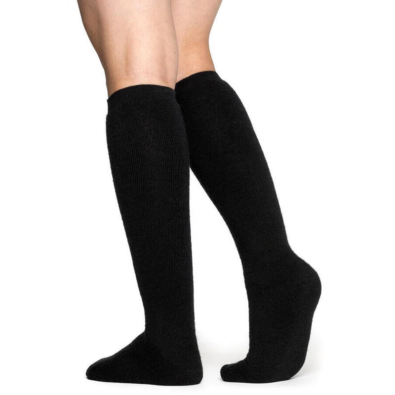 Woolpower Chaussettes Hautes Jusqu'au Genou Merino 400 - Noir 5 Woolpower Chaussettes Hautes Jusqu'au Genou Merino 400 - Noir – Image 3