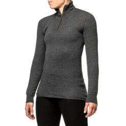 Woolpower Merino Base Layer Zip Turtleneck 200 - Gris 6 Woolpower Merino Base Layer Zip Turtleneck 200 - Gris -Équipement De Chasse woolpower merino base layer zip turtleneck 200 gris 1