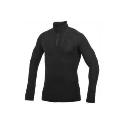 Woolpower Merino Base Layer Zip Turtleneck LITE - Noir -Équipement De Chasse woolpower merino base layer zip turtleneck lite noir 1