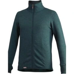 Woolpower Veste à Fermeture Éclair Mid Layer Merino 400 - Vert Forêt -Équipement De Chasse woolpower veste a fermeture eclair mid layer merino 400 vert foret 1