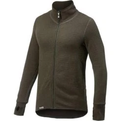 Woolpower Veste à Fermeture Éclair Mid Layer Merino 400 - Vert Pin -Équipement De Chasse woolpower veste a fermeture eclair mid layer merino 400 vert pin 1